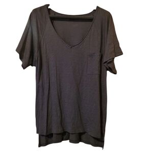 Blank Paige Women’s  Size Large Tee Shirt  V-Neck Pocket Top
